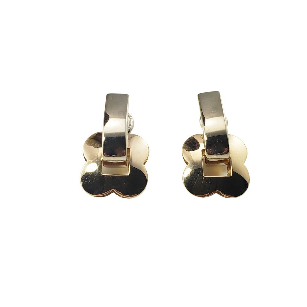 Vintage 14 Karat Yellow and White Gold Dangle Earrings #11560